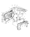 Diagram for Dodge Dakota Transmission Oil Cooler Hose - 5170019AA