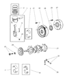 Diagram for Chrysler Crankshaft Thrust Washer Set - 5003963AA