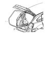 Diagram for Dodge Caliber Weather Strip - 68070487AB