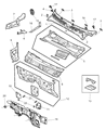 Diagram for 2004 Dodge Dakota Dash Panels - 55255082AJ