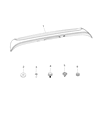 Diagram for 2020 Chrysler Voyager Spoiler - 6FG39TZZAC