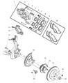 Diagram for 2005 Dodge Durango Wheel Hub - 52104499AC