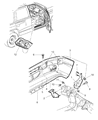 Diagram for 2000 Dodge Durango Bumper - 4897588AB