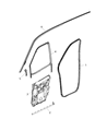 Diagram for 2018 Ram ProMaster City Door Seal - 68400038AA