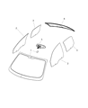 Diagram for Dodge Dart Windshield - 68145577AA