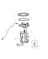 Diagram for 2008 Chrysler Town & Country Fuel Level Sensor - 68030888AA