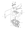 Diagram for 2002 Dodge Ram 2500 Battery Tray - BAUNV34650