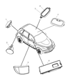 Diagram for Chrysler PT Cruiser Dome Light - 1AP63DW1AA