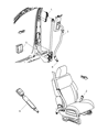 Diagram for 2011 Dodge Nitro Seat Belt - 1JP321DVAB