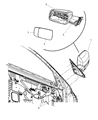 Diagram for 2010 Dodge Ram 2500 Car Mirror - 68033734AE