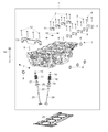 Diagram for Mopar Cylinder Head - 68438243AA