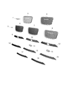 Diagram for Chrysler 300 Grille - 68223922AA