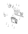 Diagram for 2019 Jeep Wrangler Engine Control Module - 68335791AB