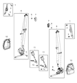 Diagram for 2017 Chrysler Pacifica Seat Belt - 5LA361D2AE