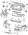 Diagram for Chrysler Concorde Grille - 5012268AA