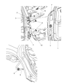 Diagram for 2010 Dodge Charger Door Hinge - 4575750AC