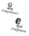 Diagram for 2009 Jeep Liberty Transmission Mount - 52125138AC