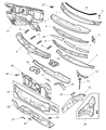 Diagram for Chrysler Town & Country Weather Strip - 68020142AA