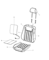 Diagram for 2011 Dodge Charger Seat Cover - 1UW24HLLAA