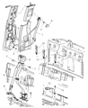 Diagram for 2008 Dodge Dakota Seat Belt - 5HQ581J8AA