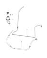 Diagram for Jeep Wrangler Power Steering Hose - 52059900AD