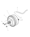 Diagram for Chrysler Pacifica Brake Booster Vacuum Hose - 4683848AB
