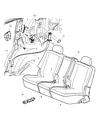 Diagram for 2009 Dodge Durango Seat Belt - 5HP611D5AG