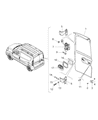 Diagram for Ram ProMaster City Door Hinge - 68266419AA