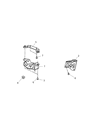 Diagram for 2005 Dodge Ram 1500 Transmission Mount - 5037470AA