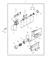 Diagram for 2005 Chrysler Sebring Starter Solenoid - MD619203