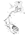 Diagram for 2004 Chrysler Pacifica A/C Hose - 5005271AB