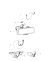 Diagram for 2016 Dodge Durango Mirror Cover - 68306586AA