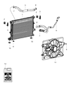 Diagram for Mopar Radiator Hose - 55111475AC