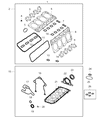 Diagram for 2015 Ram 3500 Exhaust Manifold Gasket - 4893870AA