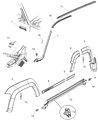 Diagram for 2010 Jeep Liberty Door Moldings - 55157209AA