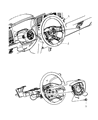 Diagram for 2009 Dodge Ram 1500 Steering Wheel - 1PS35XDVAB