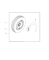 Diagram for 2016 Jeep Renegade Spare Wheel - 68273008AA