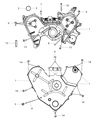 Diagram for Dodge Avenger Timing Cover - 4892136AC