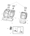 Diagram for 2010 Dodge Ram 1500 Armrest - 1PA92XDVAA