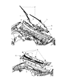 Diagram for Ram Dakota Windshield Wiper - 55077091AD