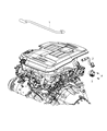 Diagram for Chrysler 300 PCV Valve Hose - 68403092AA