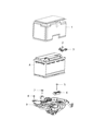 Diagram for Jeep Cherokee Battery Tray - 68402456AB