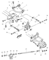 Diagram for Chrysler Sebring Rear Crossmember - 4895262AB