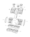 Diagram for Chrysler 200 Seat Cover - 6AF00DX9AB