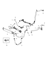 Diagram for Jeep Grand Cherokee Power Steering Hose - 52124656AG