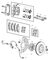 Diagram for 2006 Jeep Grand Cherokee Wheel Hub - 52089434AB