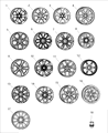 Diagram for Ram 1500 Spare Wheel - 5YD621UWAB