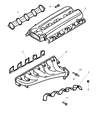 Diagram for Dodge Viper Exhaust Manifold Gasket - 5037195AC