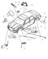 Diagram for Dodge Challenger Steering Angle Sensor - 5135969AA