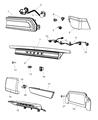 Diagram for 2012 Dodge Charger Side Marker Light - 68039505AA